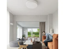 Outlet Sollux Lighting Incasso Cilindrica Bianco 100cm E27 Plafón cilíndrico 100cm E27 Blanco