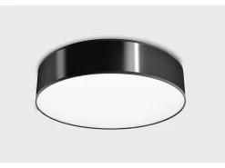 Sale Sollux Lighting Incasso cilindrico nero 55cm E27 Plafón cilíndrico 55cm E27 Negro