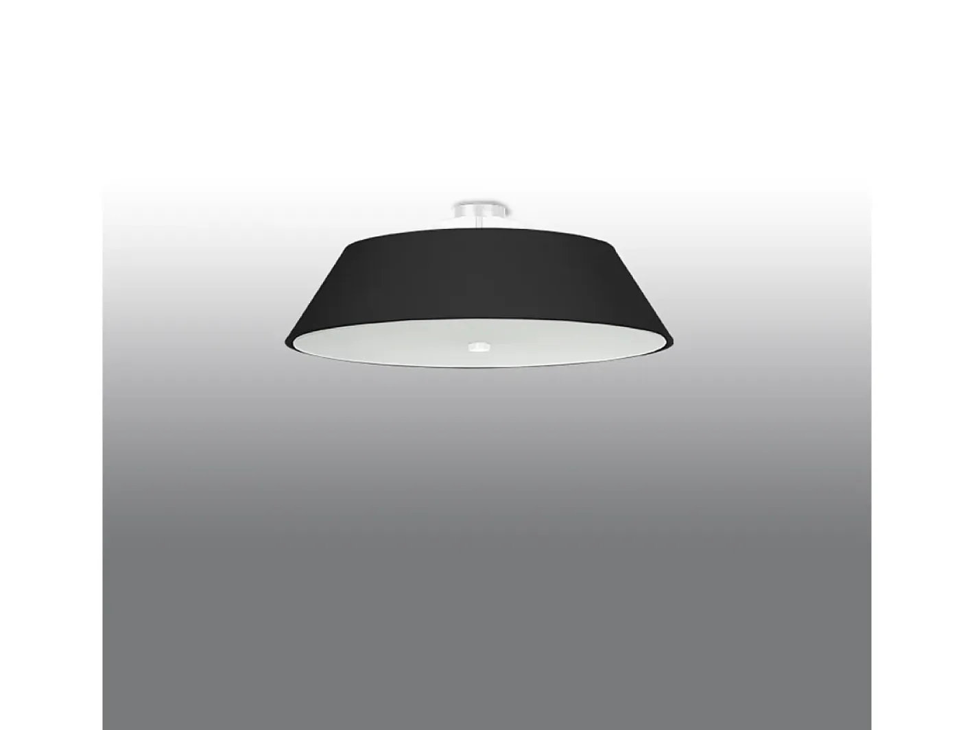 Sollux Lighting Plafón-Incasso Cilindrico Nero 60cm E27 Plafón cilíndrico 60cm E27 Negro