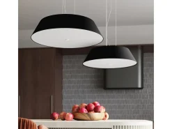 Sollux Lighting Plafón-Incasso Cilindrico Nero 60cm E27 Plafón cilíndrico 60cm E27 Negro