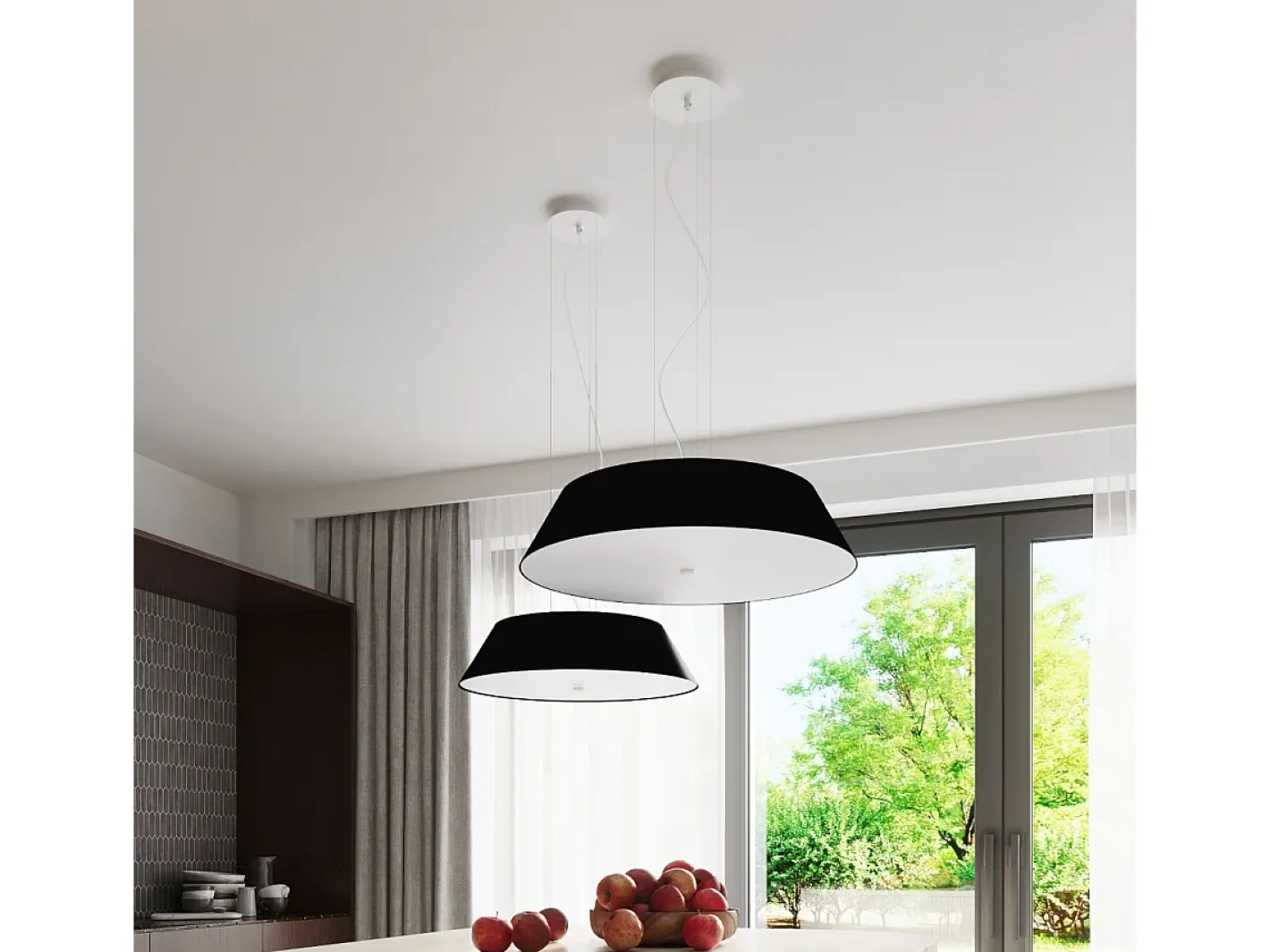 Sollux Lighting Plafón-Incasso Cilindrico Nero 60cm E27 Plafón cilíndrico 60cm E27 Negro