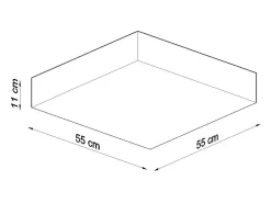 Sollux Lighting Incasso Nero 55cm E27 Lámpara de empotrar 55cm E27 Negro Clearance