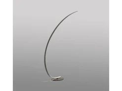 Lámpara De Pie-Iole Lámpara de pie LED regulable 30W luz cálida 3000K - Lámpara de pie color titanio, diseño moderno en aluminio, IP20 Gris