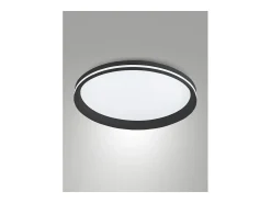 Aplique Para Pared-Isy - Fabas Luce Lámpara de techo LED de aluminio - LED integrado 42W IP20 Negro