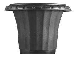 Sale Jardiner Urna de Plástico SucceBuy, 25 x 42 cm, Maceta Clásica, Lote de 2, para Interior, Exterior, Boda, Fiestas, Eventos, Escenario, Entradas, Negro