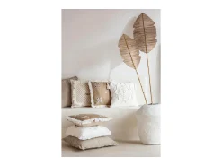 J-Line Jarrón alto de papel de 50x50x63 cm Blanco Online