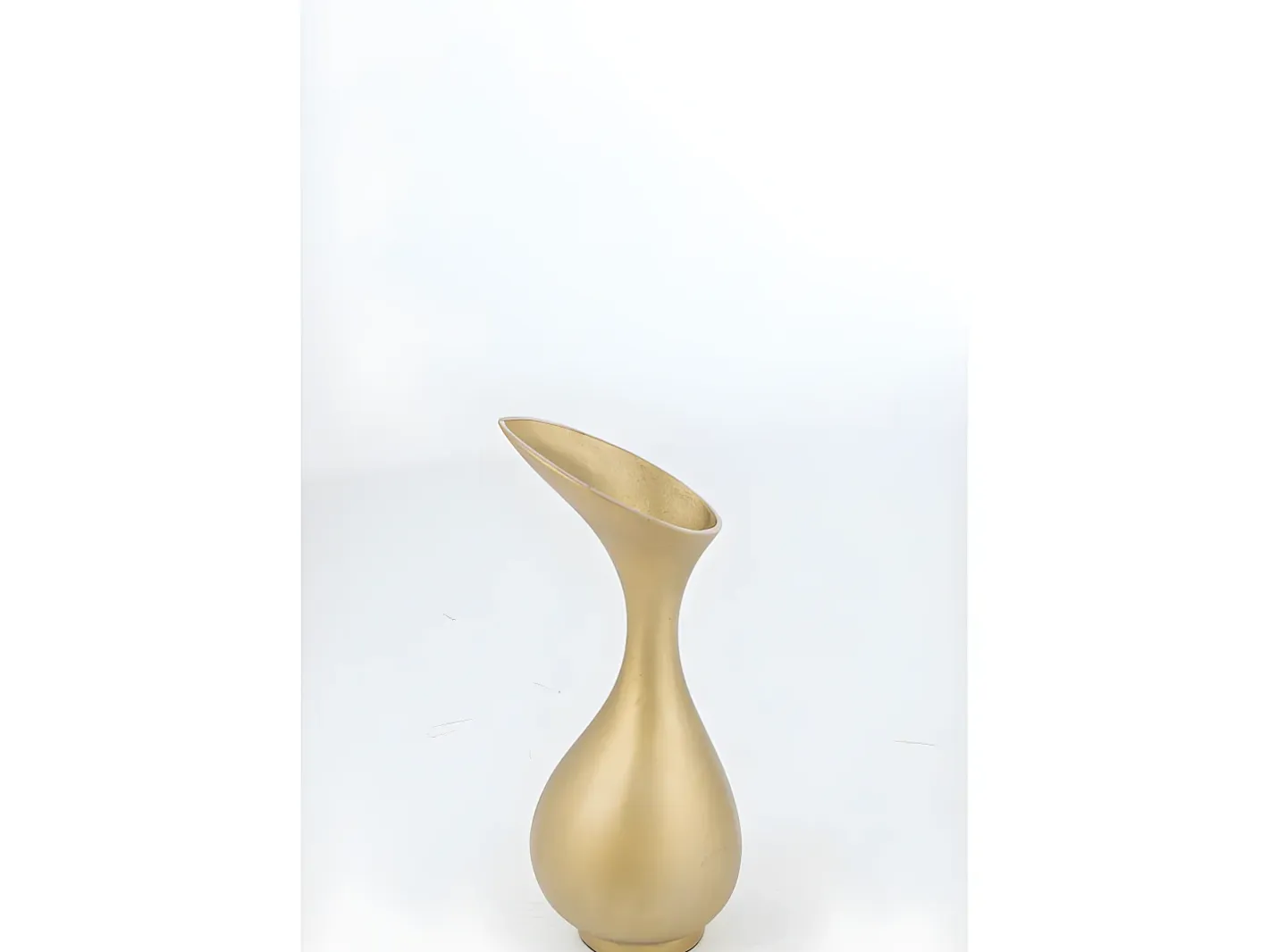 J-Line Jarrón-Jarrón de Aluminio 19x17x45cm Dorado