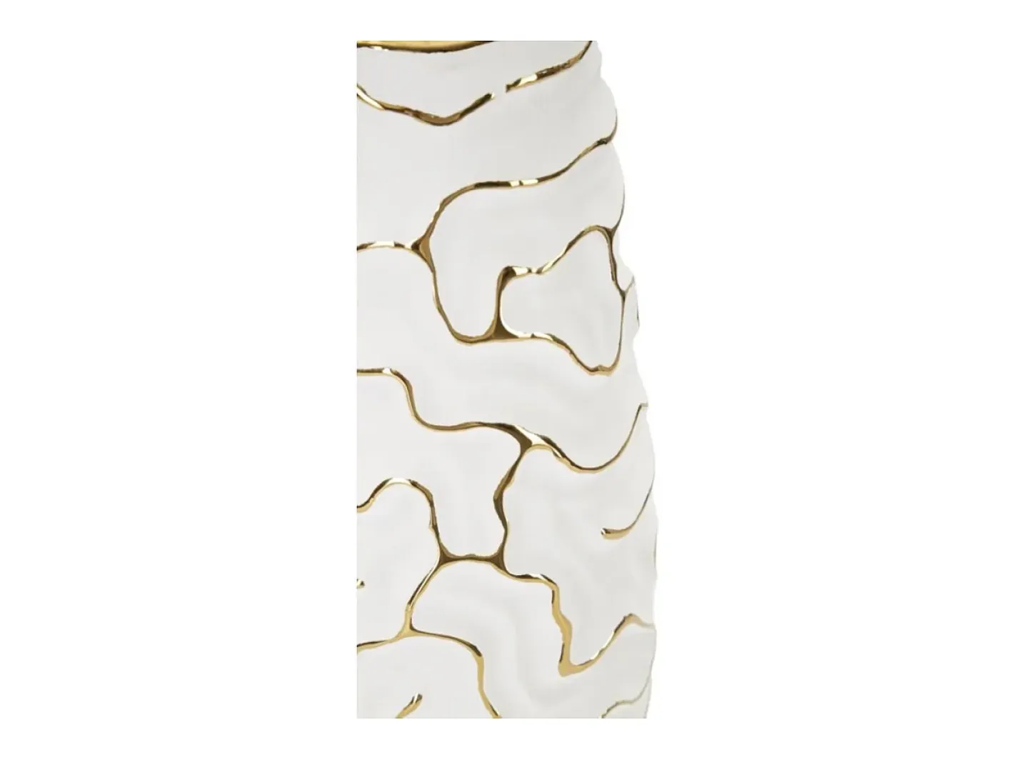 Jarrón-Jarrón de cerámica blanca 12x29,5 cm Blanco