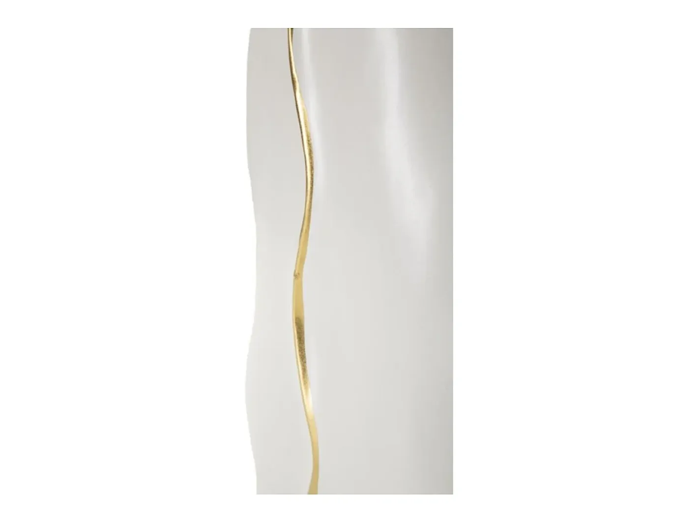 Jarrón de cerámica blanca 16x8x40 cm Blanco Clearance