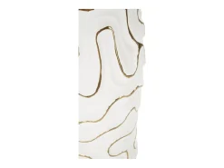 Jarrón de cerámica blanca 16x32,5 cm Blanco Discount