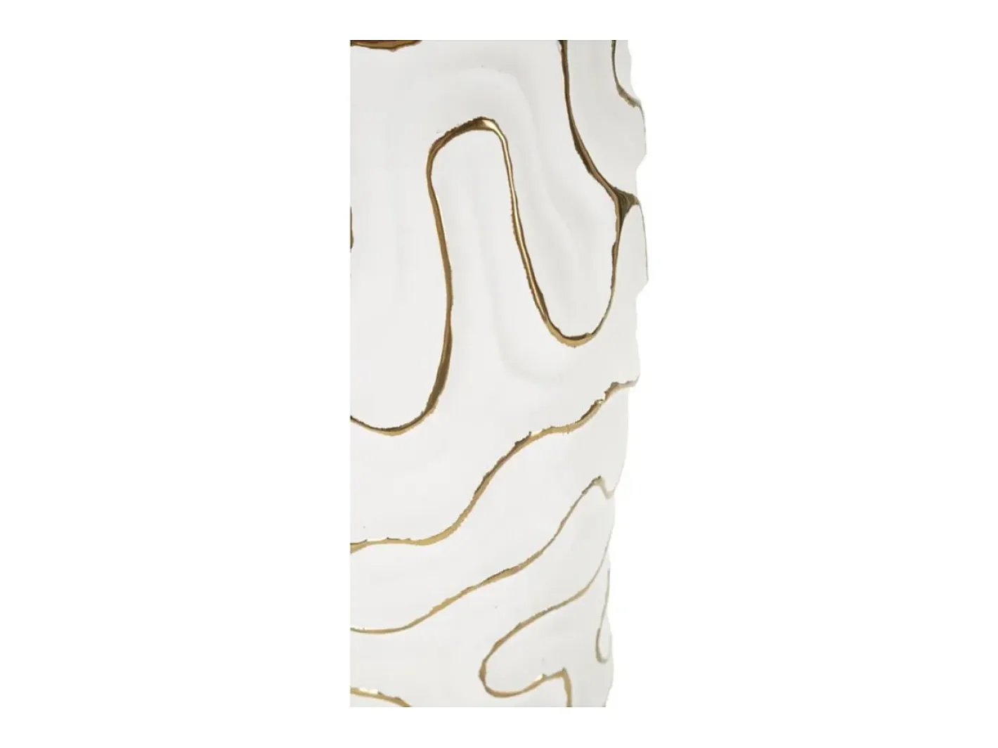 Jarrón de cerámica blanca 16x32,5 cm Blanco Discount