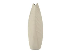 Jarrón-Jarrón de metal 32,5x13 cm Beige