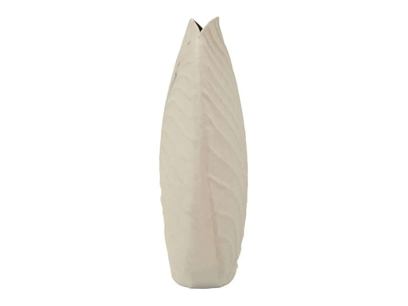 Jarrón-Jarrón de metal 32,5x13 cm Beige