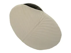 Jarrón-Jarrón de metal 32,5x13 cm Beige