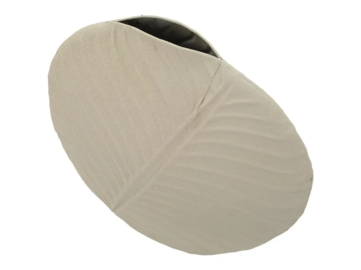 Jarrón-Jarrón de metal 32,5x13 cm Beige