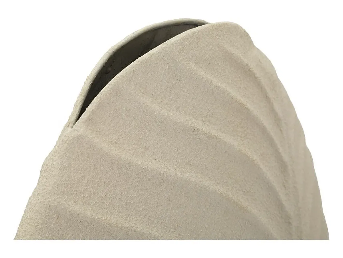 Jarrón de metal 26x11x41 cm Beige Sale
