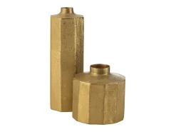 J-Line Jarrón-Jarrón de metal 30*30*55 cm Dorado