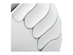 Jarrón-Jarrón de resina blanca 34x11,5x24,5 cm Blanco