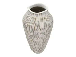 Jarrón de resina 22x44 cm Blanco Clearance