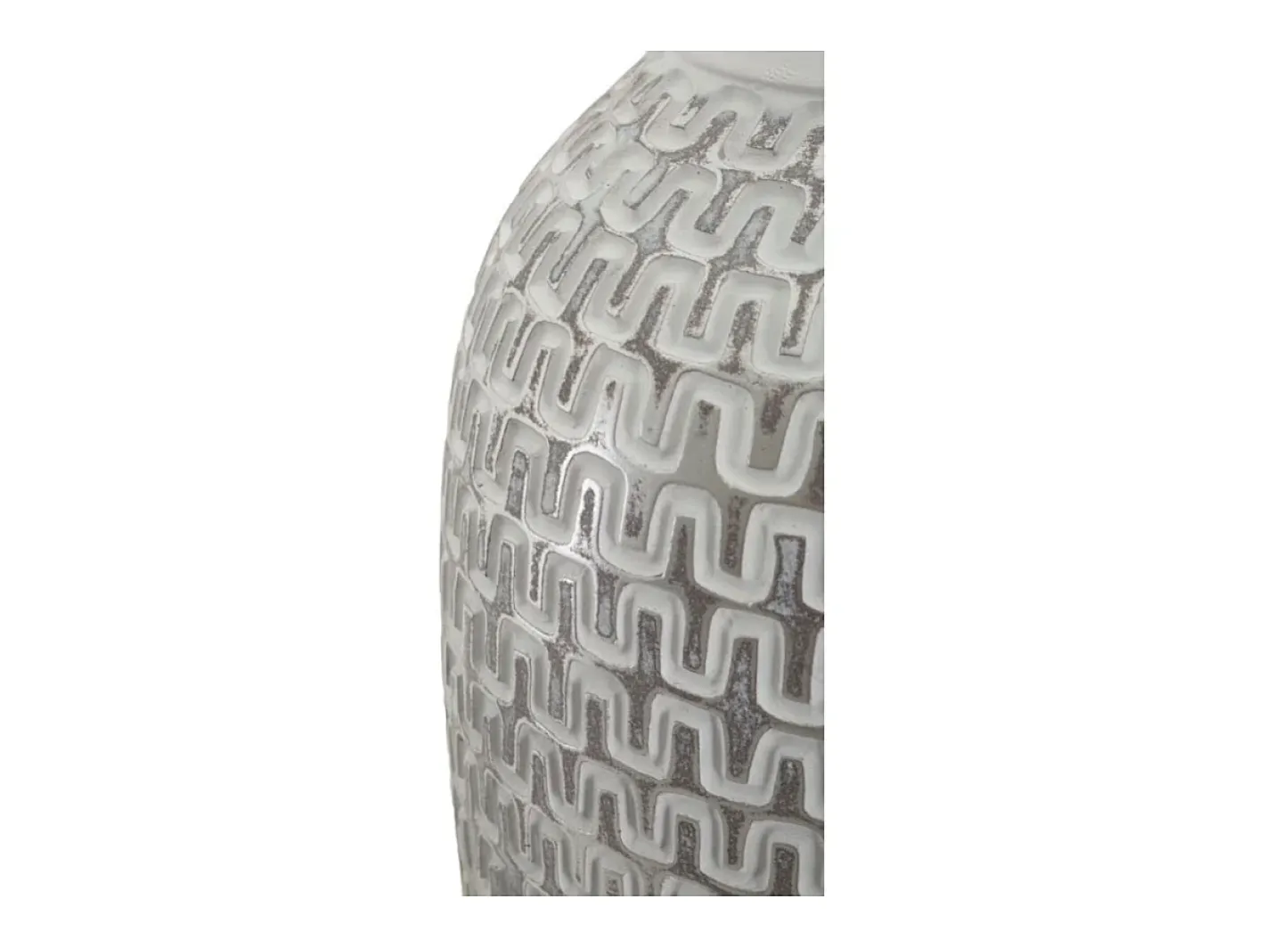 Jarrón de resina 21x43 cm Blanco Outlet