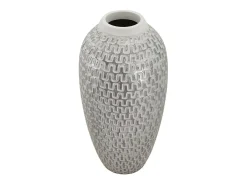 Jarrón de resina 21x43 cm Blanco Outlet