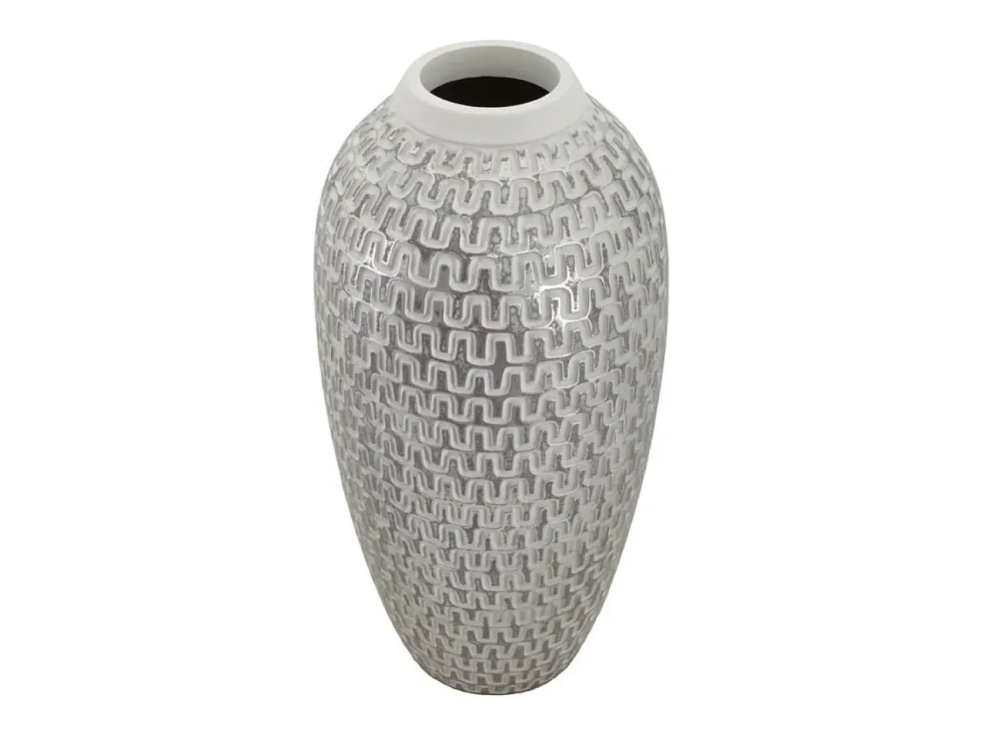 Jarrón de resina 21x43 cm Blanco Outlet
