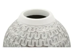 Jarrón de resina 21x43 cm Blanco Outlet