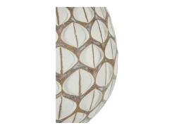 Jarrón de resina 27x27 cm Blanco Discount