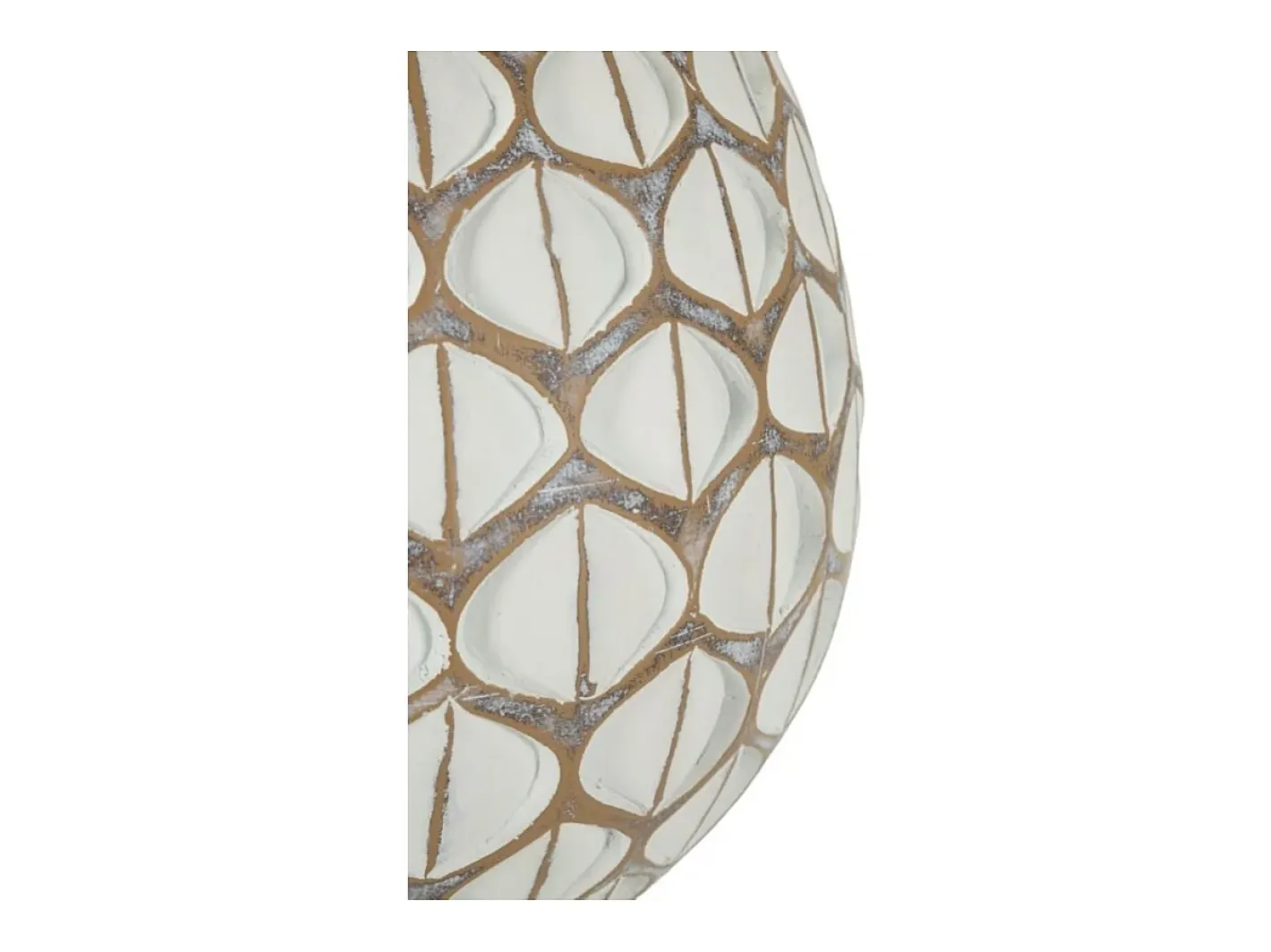 Jarrón de resina 27x27 cm Blanco Discount