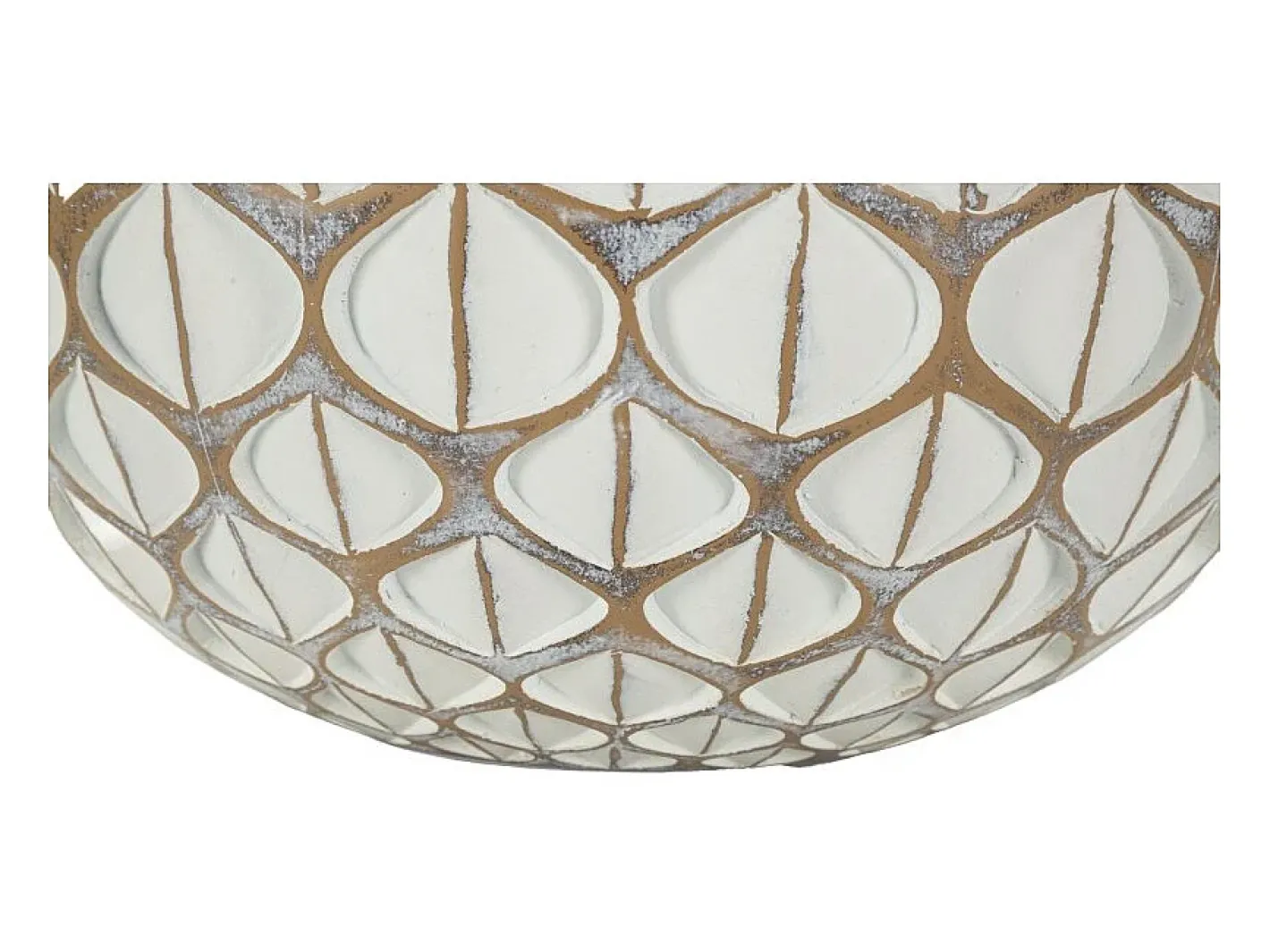 Jarrón de resina 27x27 cm Blanco Discount