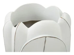 New Jarrón de resina 29x48 cm Blanco