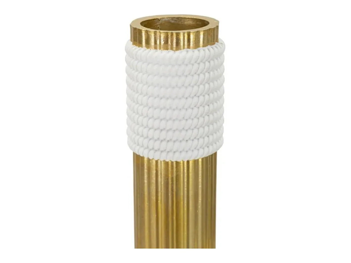Jarrón de resina dorada 15,3x13x30,5 cm Dorado Online