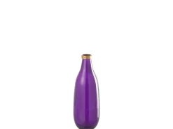 J-Line Jarrón de vidrio malva 15x15x40 cm Violeta Hot