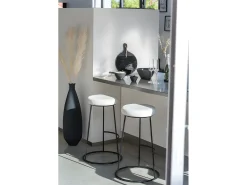 Clearance J-Line Jarrón de vidrio tipo botella de 38x38x56 cm Negro