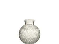 J-Line Jarrón-Jarrón de vidrio en forma de bola L18*l18*H21cm Transparente