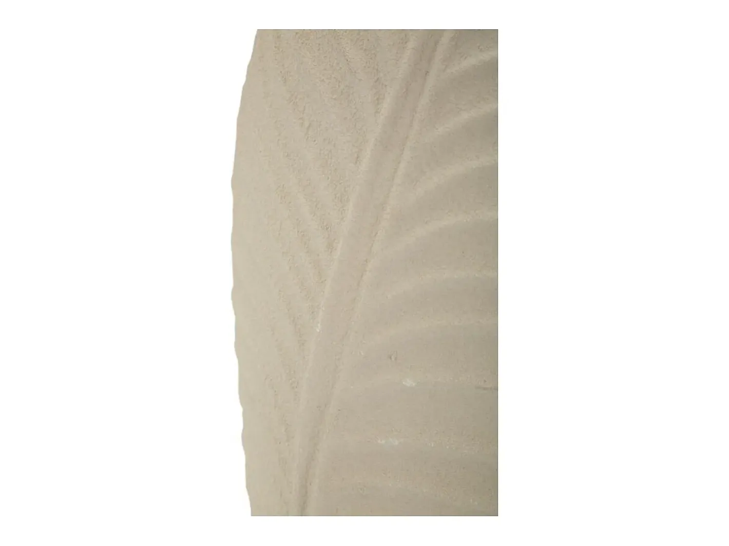 Jarrón en métal 18x9.5x29.5 cm Beige