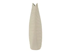 Jarrón en métal 18x9.5x29.5 cm Beige