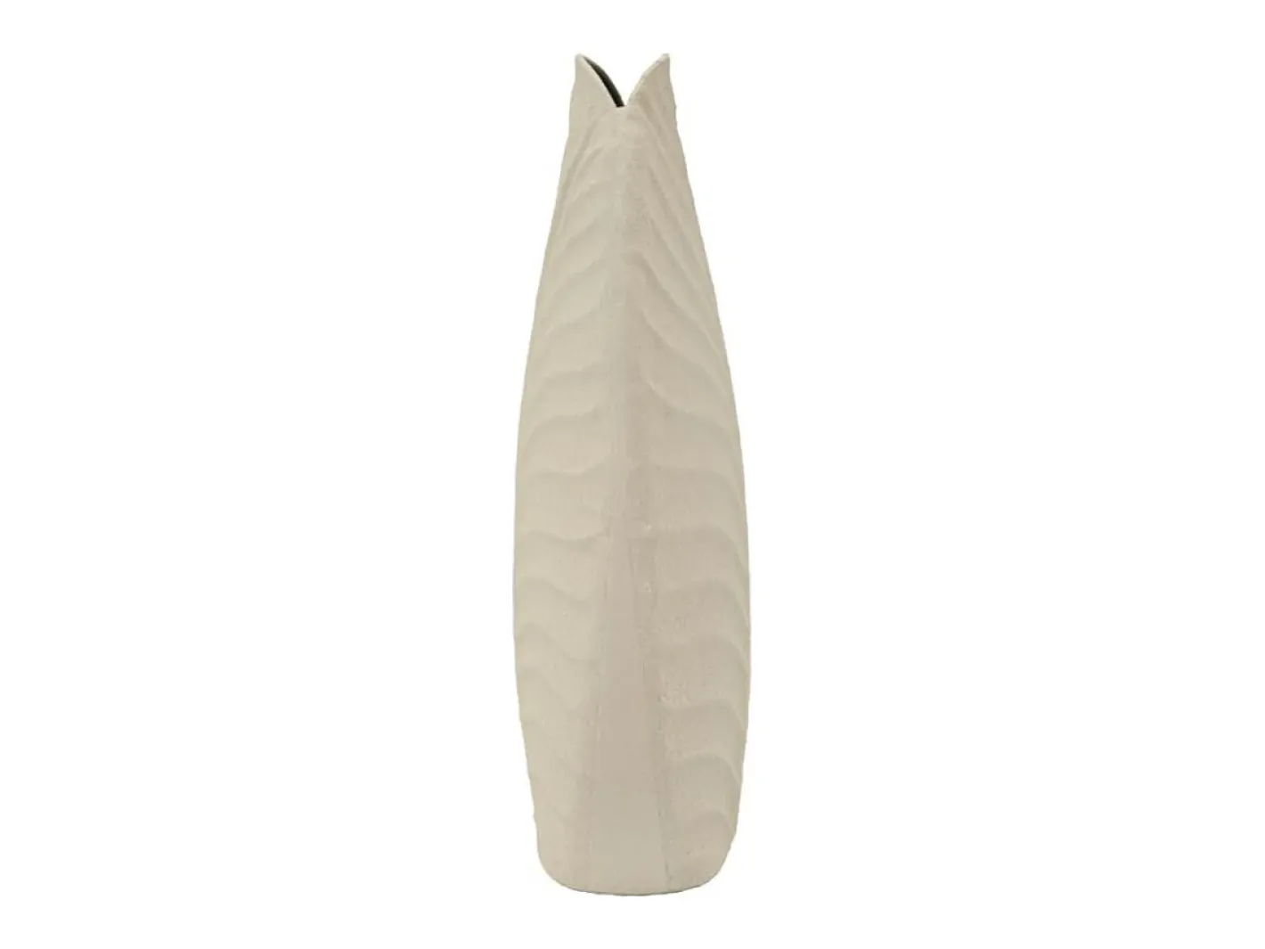 Jarrón en métal 18x9.5x29.5 cm Beige
