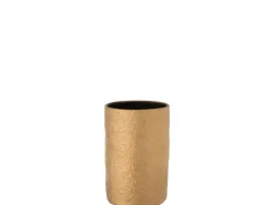 J-Line Jarrón-Jarrón gatsby cerámica oro Alt. 22 cm Dorado