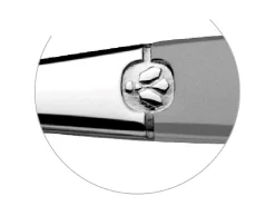 Lou Laguiole Jet Satinado - Juego de 6 cucharillas expreso Plateado Hot