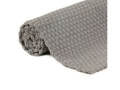 Garden Furniture Jochem Alfombra rectangular algodón 160x230 cm Gris Sale