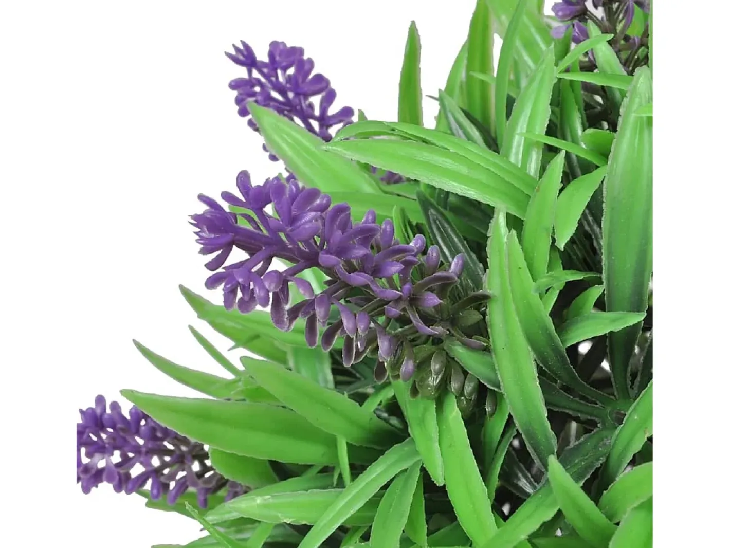 Planta Artificial-Juego de 2 bolas artificiales de boj con lavanda de 28 cm Verde
