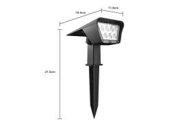 Online Lumisky Juego de 2 focos solares 250LM CURTIS Negro