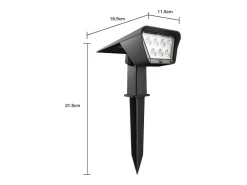 Online Lumisky Juego de 2 focos solares 250LM CURTIS Negro