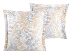 Blanc avenue Juego de 2 fundas de almohada satén de algodón "Occale " Beige Hot