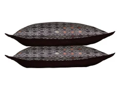 Blanc avenue Ropa De Cama-Juego de 2 fundas de almohada satén de algodón "Majeur" Multicolor
