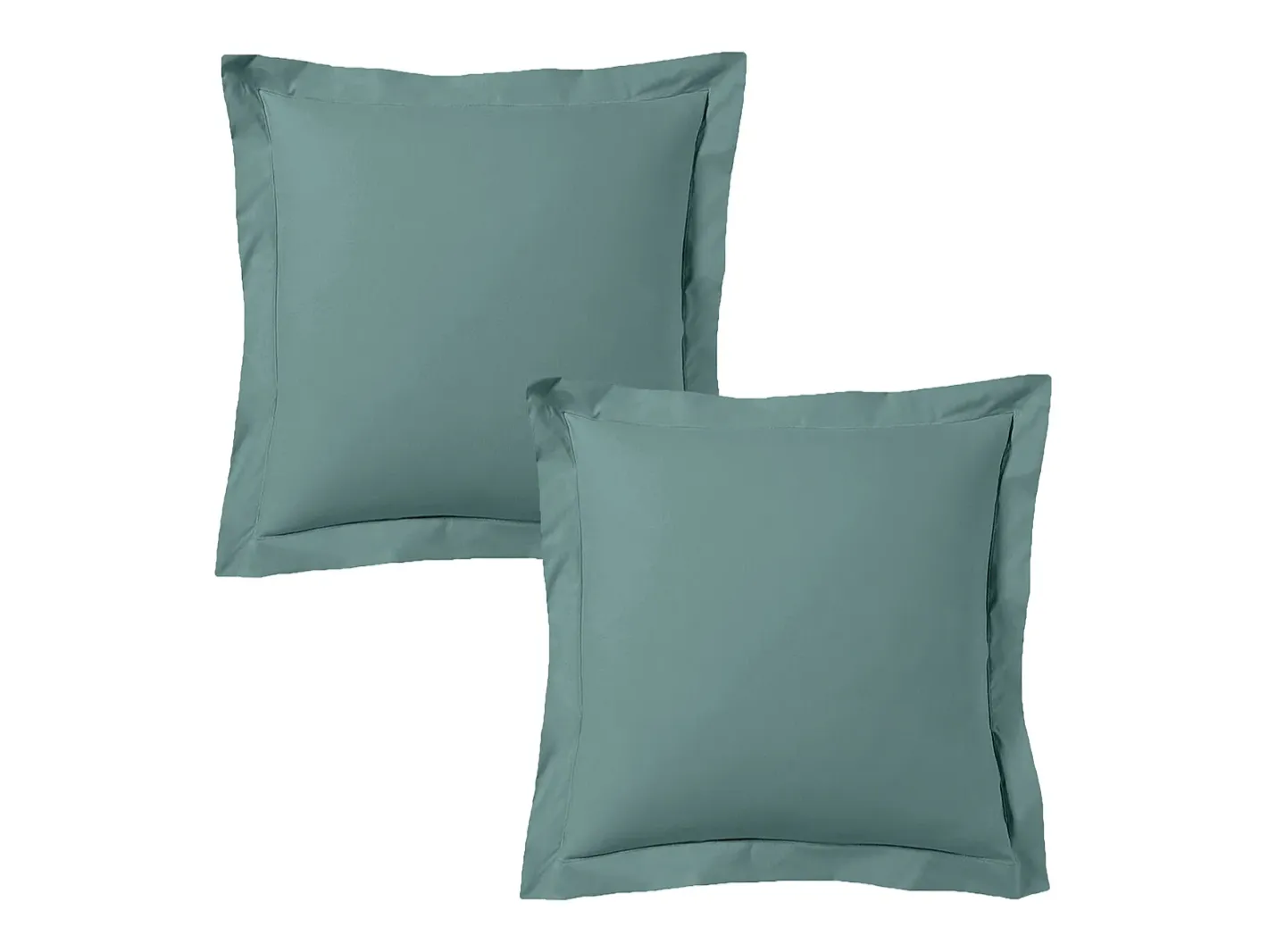 Blanc avenue Juego de 2 fundas de almohada satén de algodón celadón Verde Best