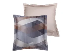 Blanc avenue Ropa De Cama-Juego de 2 fundas de almohada satén de algodón "Helix Brown" Multicolor