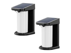 Sale Lumisky Juego de 2 luces de pared con sensor solar 100LM LUSTY Negro