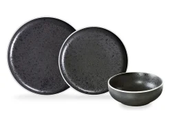 MEDARD DE NOBLAT Vajilla-Juego de 6 Platos Planos Aster Granit 26 cm - Médard de Noblat